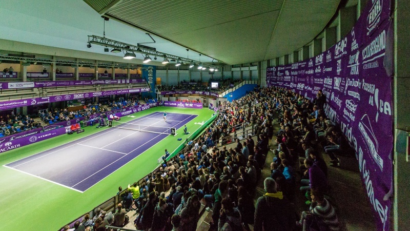 PALANORDA Full during the second round match, Aldin SETKIC from Bosnia against Dustin BROWN from Germany, PERREL FAIP Tournament, 2016, Bergamo, Italy