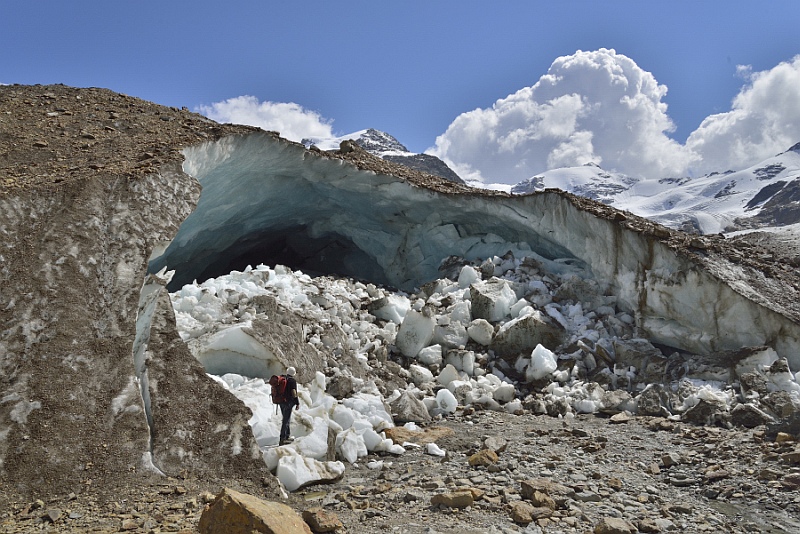 Porta glaciale del ghiacciaio dei Forni ph. Mauro Lanfranchi