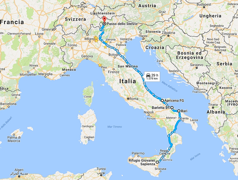 percorso italia